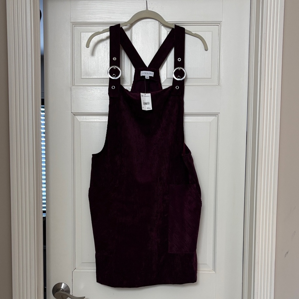 Luxology Purple Corduroy Jumpsuit